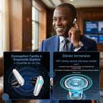 Charger l'image dans la galerie, ⚡ PrestigeSound Pro™ – Écouteurs Sans Fil + Collier Futuriste bj
